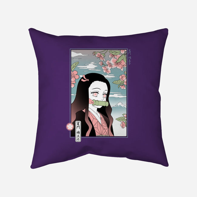 Traditional Nezuko-none removable cover w insert throw pillow-IKILO