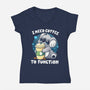 Need Coffee To Function-womens v-neck tee-Vallina84