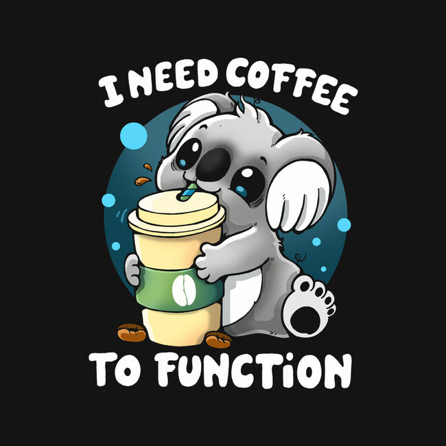 Need Coffee To Function-womens fitted tee-Vallina84