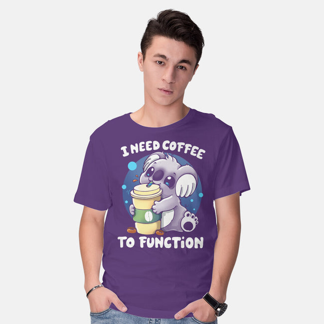 Need Coffee To Function-mens basic tee-Vallina84