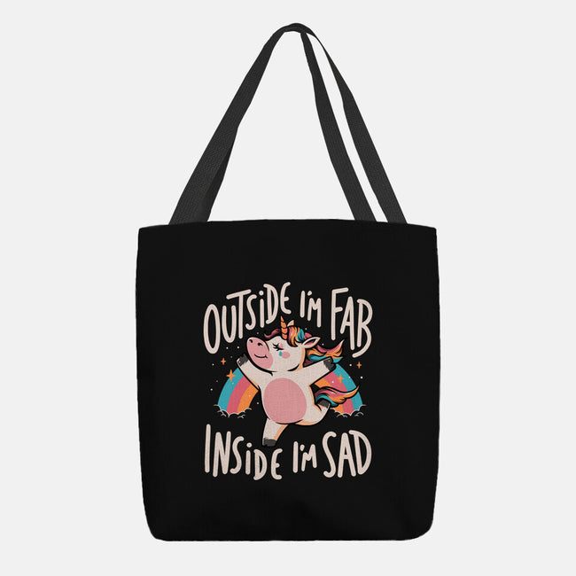 Fab And Sad-none basic tote bag-eduely