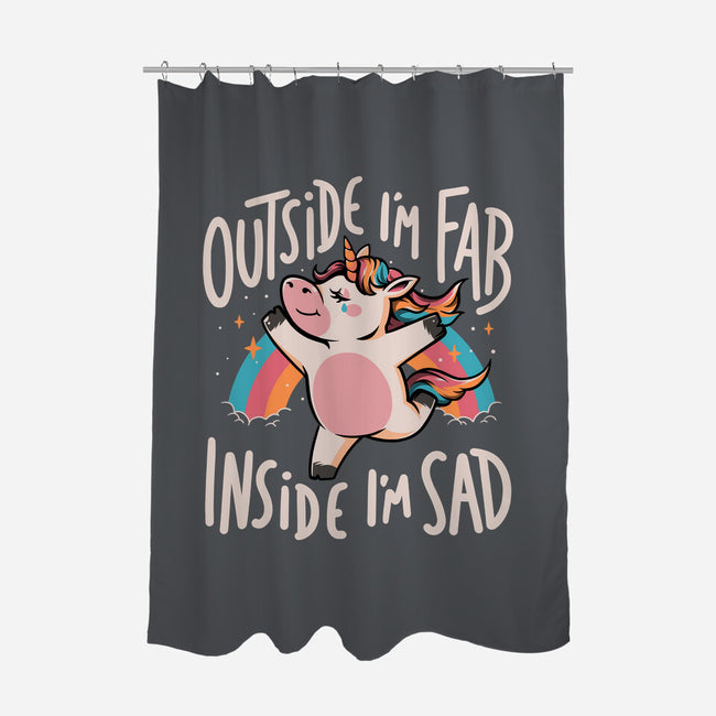 Fab And Sad-none polyester shower curtain-eduely