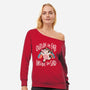 Fab And Sad-womens off shoulder sweatshirt-eduely