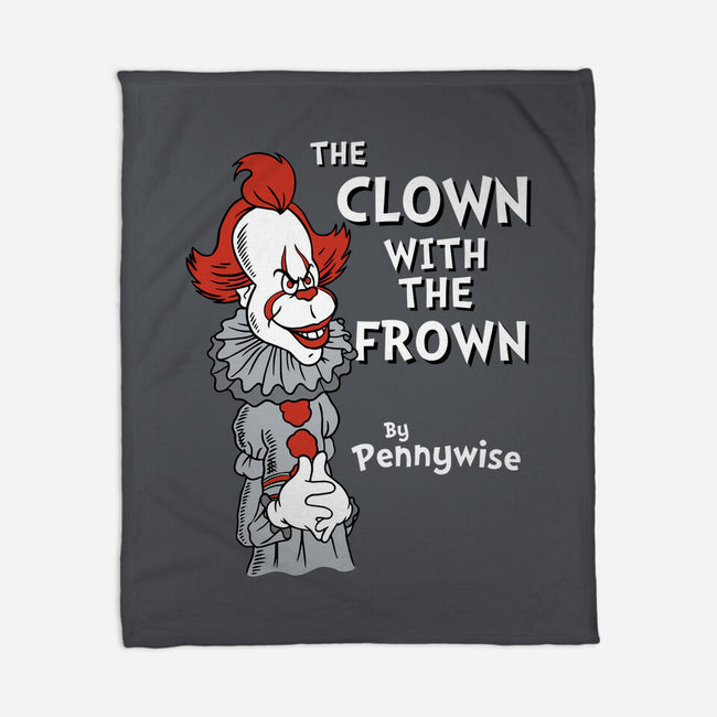 The Clown With The Frown-none fleece blanket-Nemons