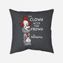 The Clown With The Frown-none removable cover w insert throw pillow-Nemons