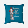 The Clown With The Frown-none removable cover w insert throw pillow-Nemons