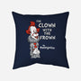 The Clown With The Frown-none removable cover throw pillow-Nemons