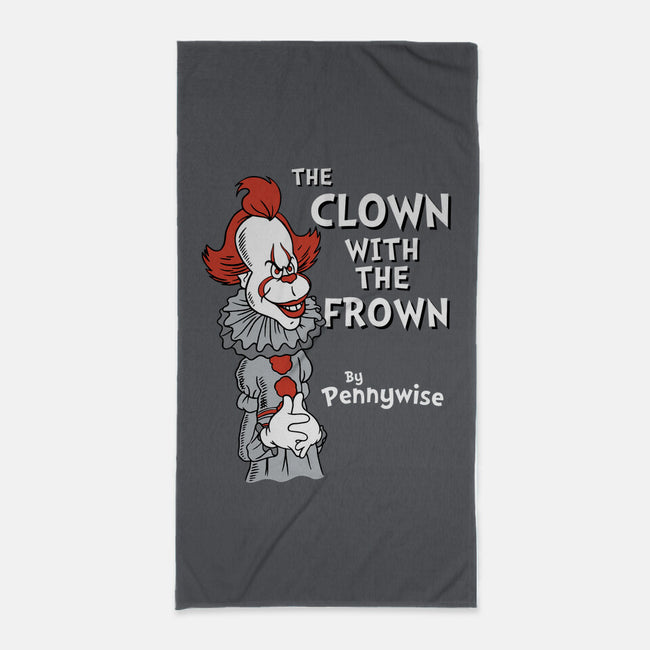 The Clown With The Frown-none beach towel-Nemons