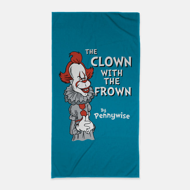The Clown With The Frown-none beach towel-Nemons