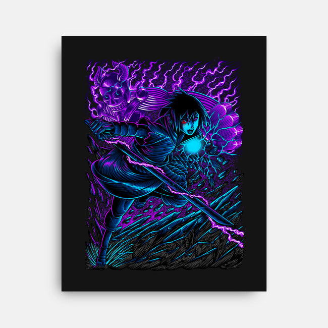 Sasuke X Susanoo-none stretched canvas-alanside