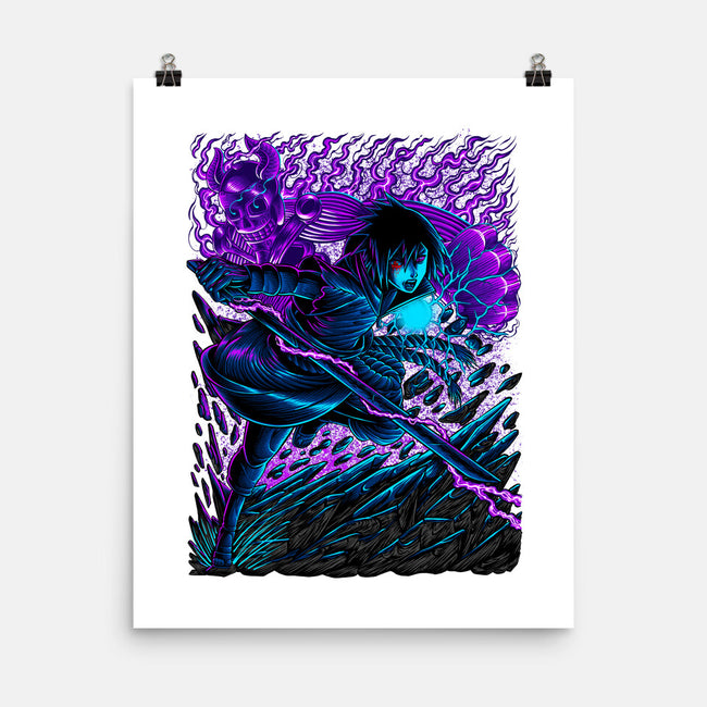 Sasuke X Susanoo-none matte poster-alanside