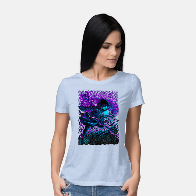 Sasuke X Susanoo-womens basic tee-alanside