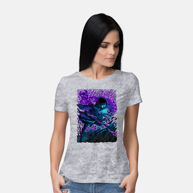 Sasuke X Susanoo-womens basic tee-alanside
