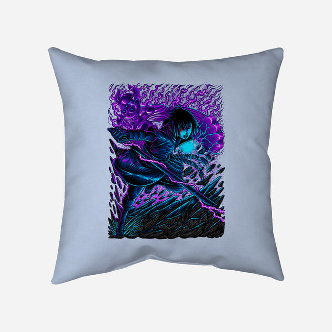 Sasuke X Susanoo-none removable cover w insert throw pillow-alanside