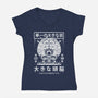The Brain-womens v-neck tee-Alundrart