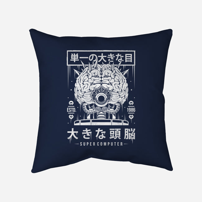 The Brain-none removable cover throw pillow-Alundrart