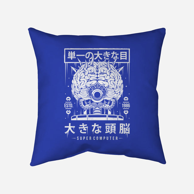 The Brain-none removable cover throw pillow-Alundrart