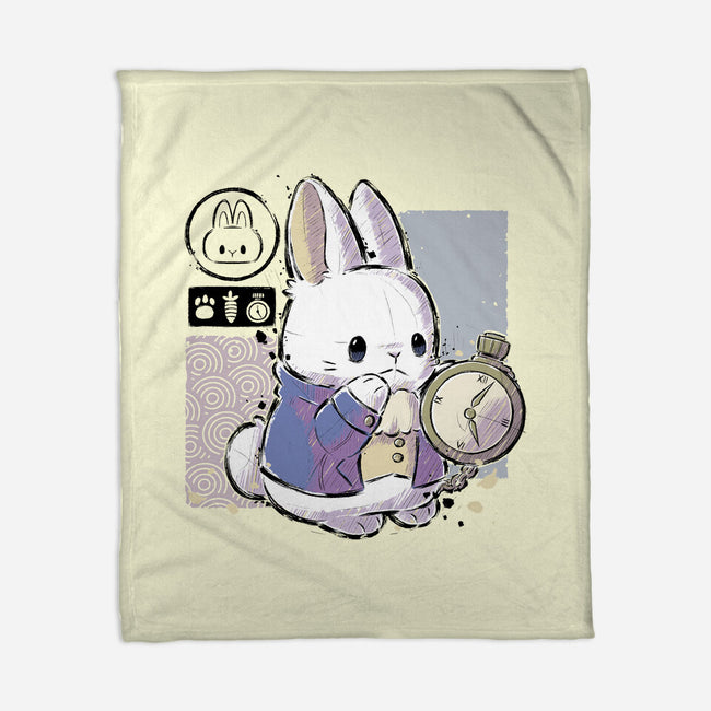Cute Rabbit-none fleece blanket-xMorfina
