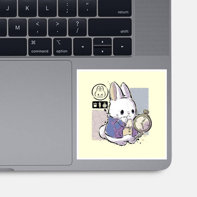 Cute Rabbit-none glossy sticker-xMorfina
