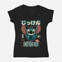 Daruma Experiment-womens v-neck tee-retrodivision