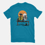 Robots Gazing At The Moon-unisex basic tee-zascanauta