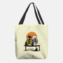 Robots Gazing At The Moon-none basic tote bag-zascanauta