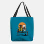 Robots Gazing At The Moon-none basic tote bag-zascanauta