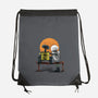 Robots Gazing At The Moon-none drawstring bag-zascanauta