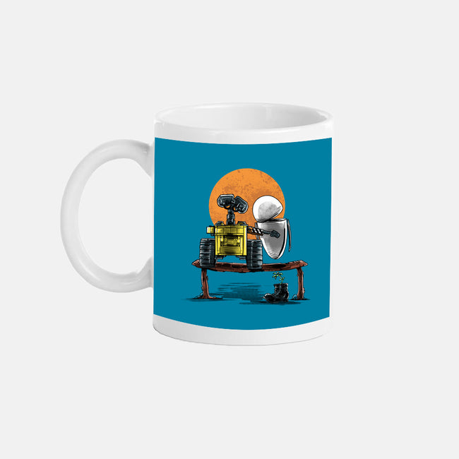 Robots Gazing At The Moon-none glossy mug-zascanauta