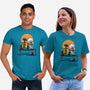 Robots Gazing At The Moon-unisex basic tee-zascanauta