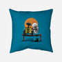 Robots Gazing At The Moon-none removable cover w insert throw pillow-zascanauta