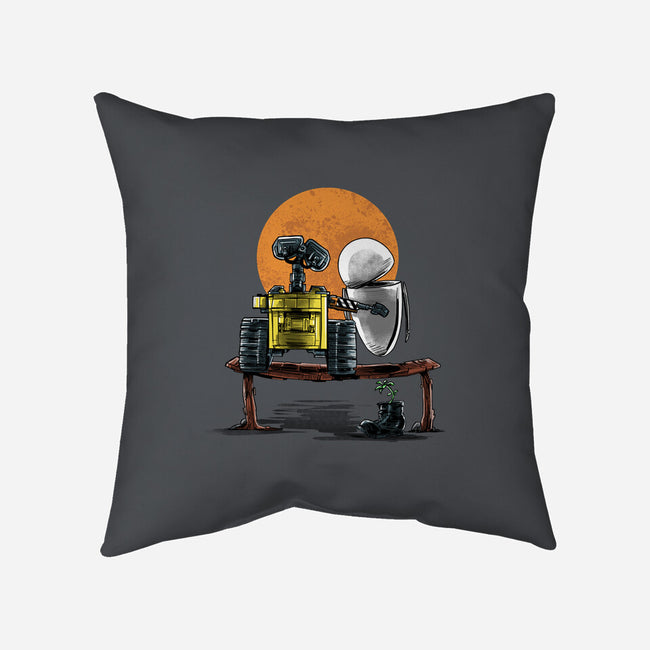 Robots Gazing At The Moon-none removable cover throw pillow-zascanauta