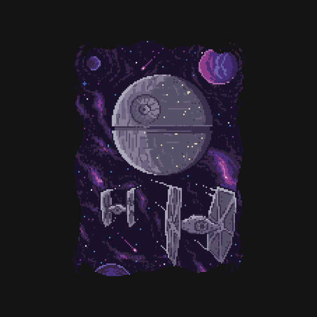 Pixel Death Star-none polyester shower curtain-danielmorris1993