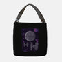 Pixel Death Star-none adjustable tote bag-danielmorris1993