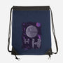 Pixel Death Star-none drawstring bag-danielmorris1993