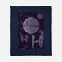 Pixel Death Star-none fleece blanket-danielmorris1993