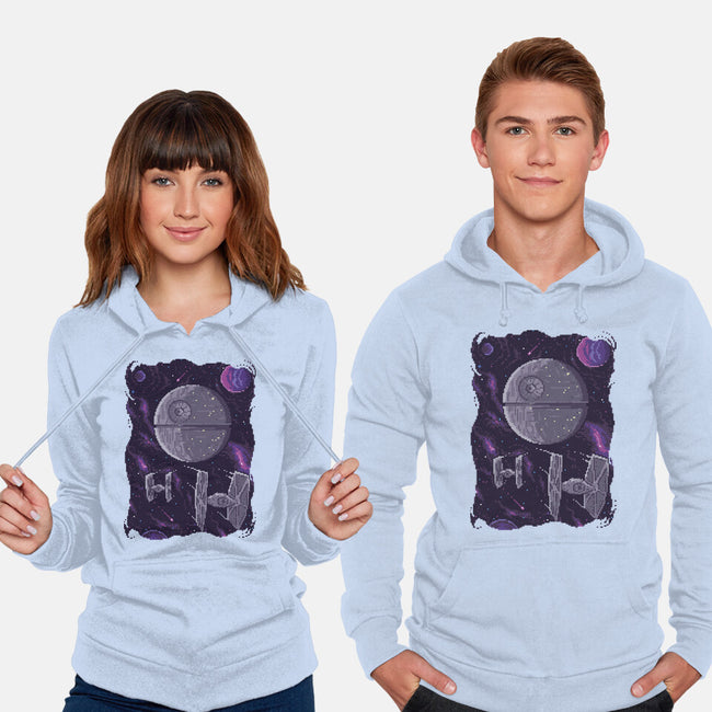 Pixel Death Star-unisex pullover sweatshirt-danielmorris1993