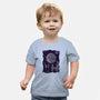 Pixel Death Star-baby basic tee-danielmorris1993