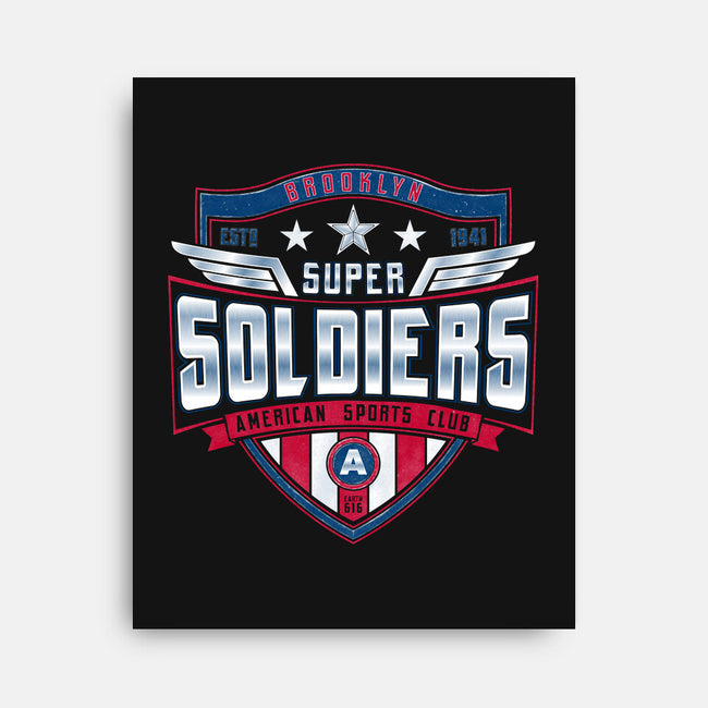 Brooklyn Super Soldiers-none stretched canvas-teesgeex