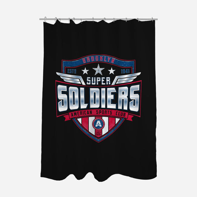 Brooklyn Super Soldiers-none polyester shower curtain-teesgeex