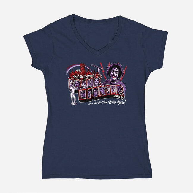Do The Time Warp Again-womens v-neck tee-goodidearyan