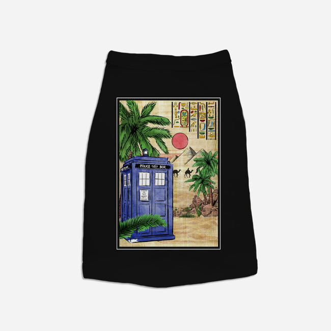 Tardis In Egypt-cat basic pet tank-DrMonekers