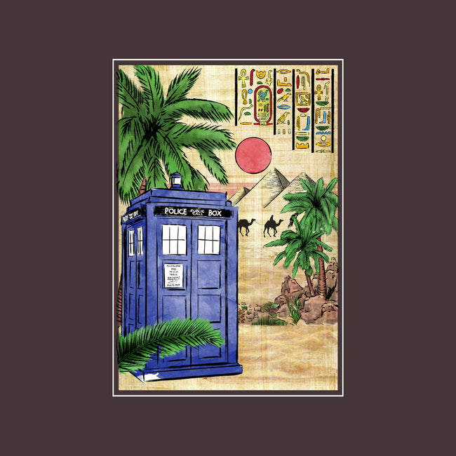 Tardis In Egypt-womens basic tee-DrMonekers
