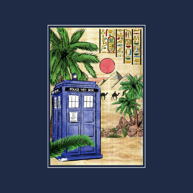 Tardis In Egypt-womens basic tee-DrMonekers