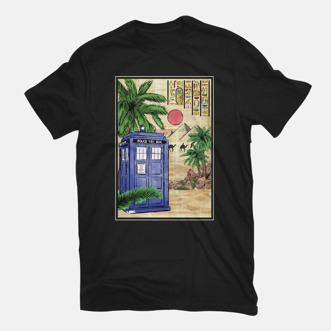 Tardis In Egypt-womens basic tee-DrMonekers