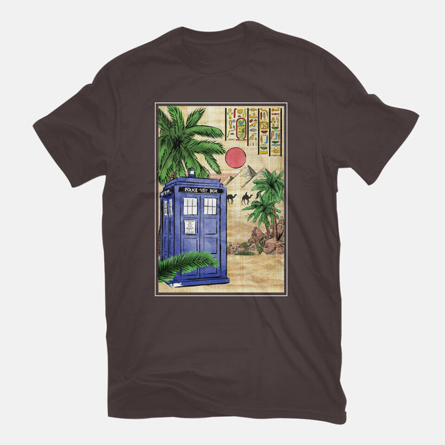 Tardis In Egypt-womens basic tee-DrMonekers