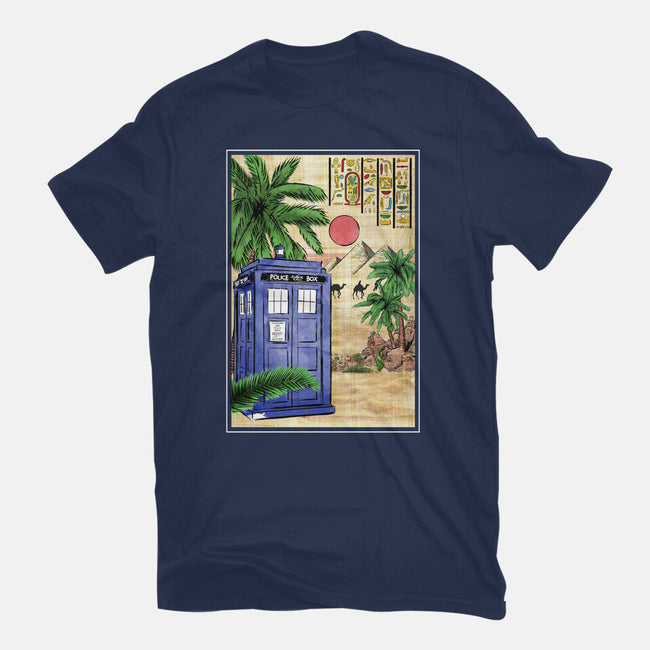 Tardis In Egypt-womens basic tee-DrMonekers