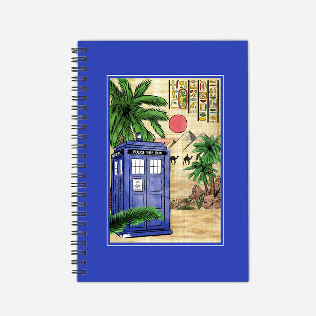 Tardis In Egypt-none dot grid notebook-DrMonekers