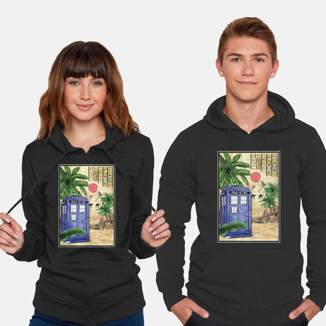 Tardis In Egypt-unisex pullover sweatshirt-DrMonekers