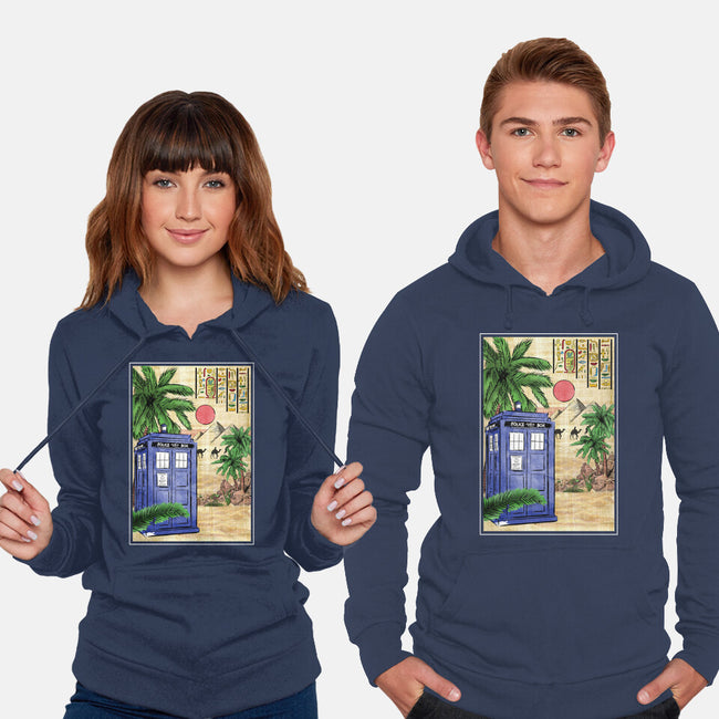 Tardis In Egypt-unisex pullover sweatshirt-DrMonekers